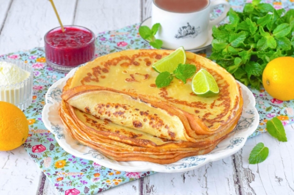 Блины на сухом молоке