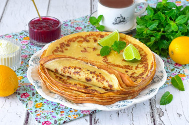 Блины на сухом молоке