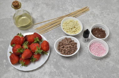 Букет из клубники в шоколаде