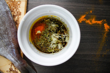 Дорадо целиком в духовке