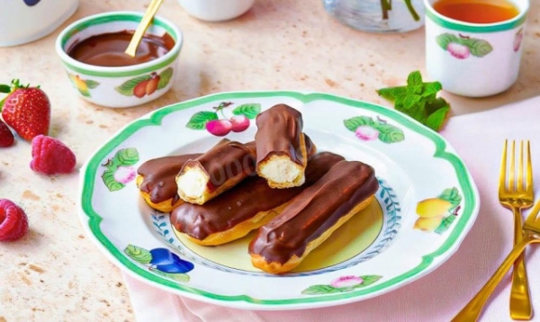 Эклер классический в домашних условиях с заварным кремом