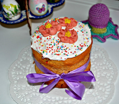 Глазурь для кулича с желатином без яиц не крошится не липнет