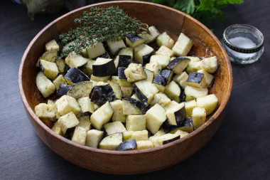 Хрустящие баклажаны в аэрогриле