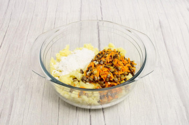 Котлеты постные картофельные на сковороде