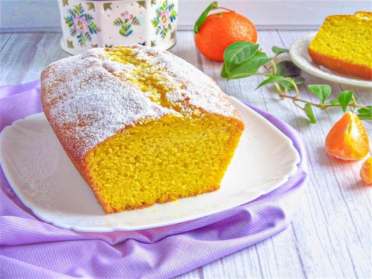 Мандариновый кекс с мандариновой цедрой