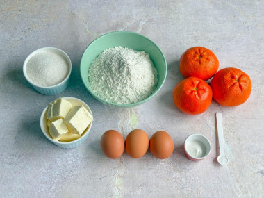 Мандариновый кекс с мандариновой цедрой