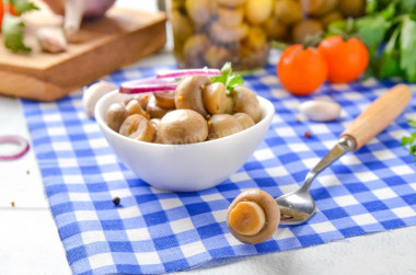 Маринованные шампиньоны вкусные домашние