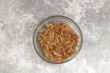 Насыпной пирог с яблоками