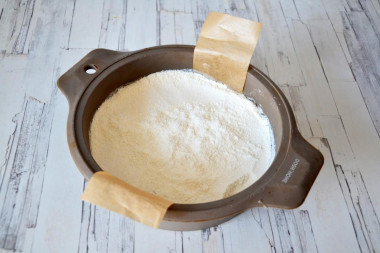 Насыпной пирог три стакана с яблоками