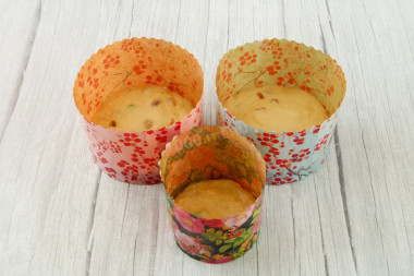 Пасхальный кулич на сухих дрожжах в духовке