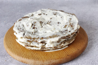 Печеночный торт из говяжьей печени классический