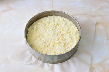 Пирог Крошка в духовке с творогом