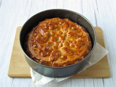 Пирог с картошкой и курицей в духовке