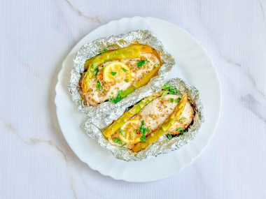 Порционное мясо в фольге в духовке