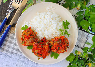 Рыба под маринадом из моркови и лука