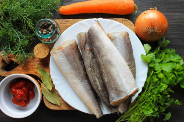 Рыба под маринадом из моркови и лука