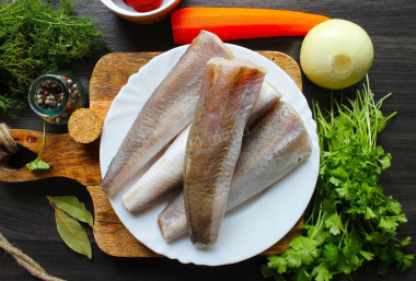 Рыба под маринадом из моркови и лука