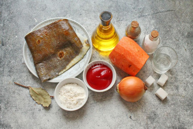 Рыба жареная под маринадом