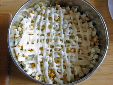 Салат Грибная поляна с шампиньонами