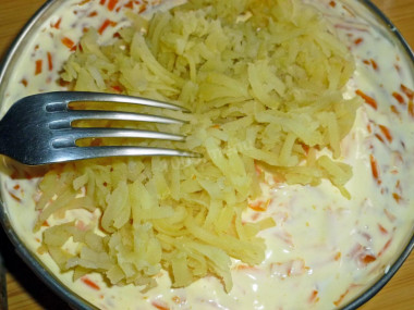 Салат Грибная поляна с шампиньонами