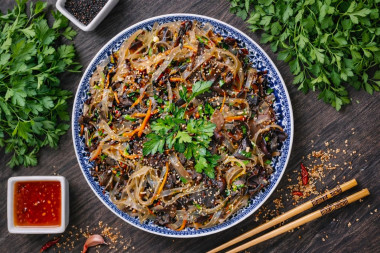 Салат из китайских древесных грибов