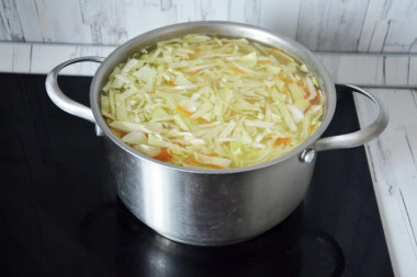 Щи с капустой с курицей классические