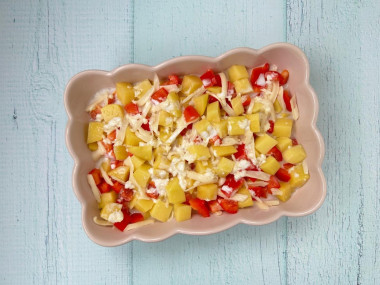 Свинина с картошкой в сметане