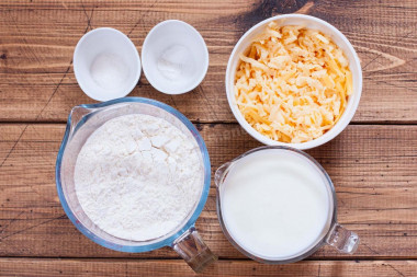 Сырные лепешки на сковороде