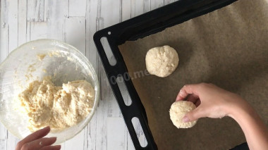 Творожные булочки в духовке без дрожжей