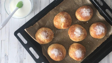 Творожные булочки в духовке без дрожжей