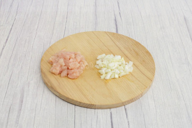 Заливной пирог с курицей и грибами