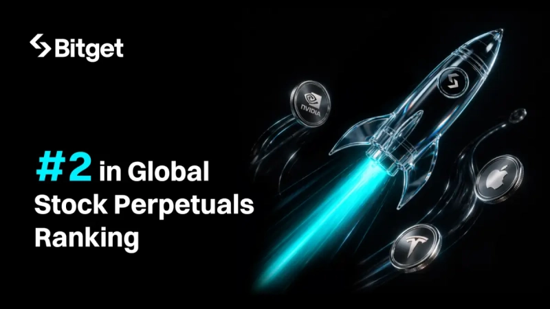 Bitget усилила мультиактивную стратегию и заняла 2-е место в глобальном рейтинге бессрочных контрактов на акции