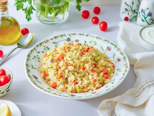 Булгур с кабачками