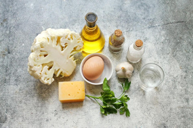 Цветная капуста с сыром на сковороде