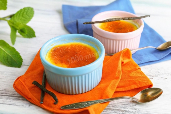 Десерт каталонский крем брюле