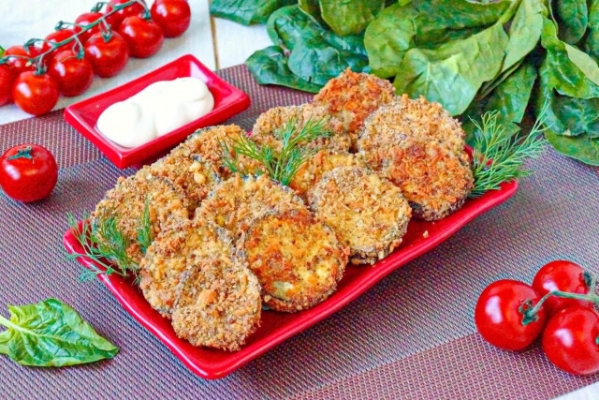 Хрустящие баклажаны в духовке