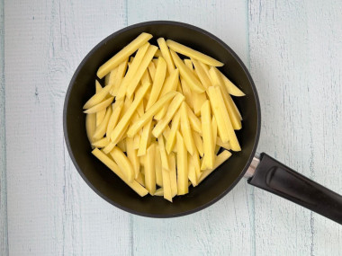 Картошка с замороженными овощами