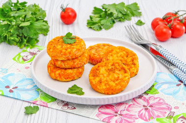 Котлеты из моркови на сковороде