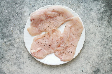 Куриные отбивные с грибами в духовке