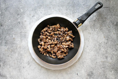 Куриные отбивные с грибами в духовке