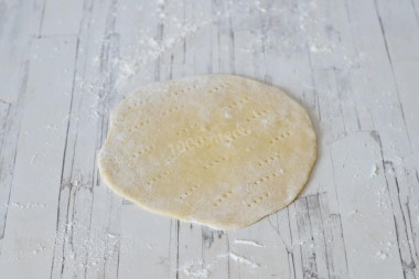 Лепешка без начинки на сковороде