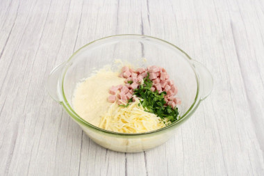 Маффины с ветчиной и сыром