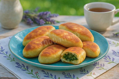 Пирожки со щавелем жареные на сковороде