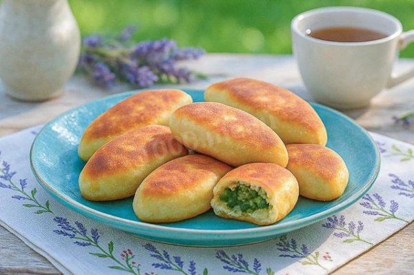 Пирожки со щавелем жареные на сковороде