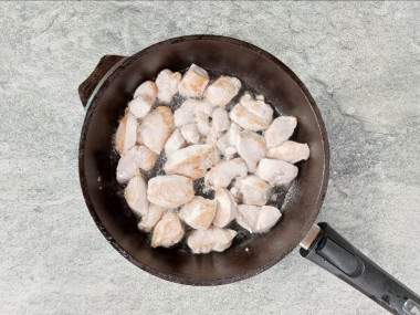 Рагу с курицей и баклажанами