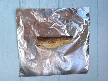 Рыба в фольге в аэрогриле