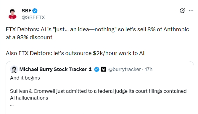 Сэм Бэнкман-Фрид раскритиковал команду FTX за продажу акций ИИ-компании Anthropic