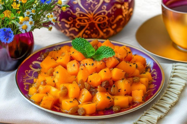 Сладкие кусочки тыквы