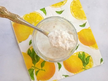 Смузи кефир банан овсянка