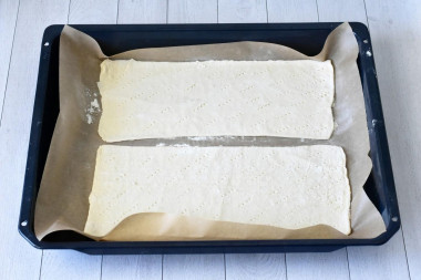 Торт Наполеон с консервами закусочный